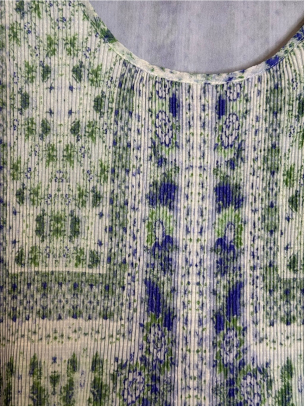 Jane and Delancey Mini Dress M White Blue Floral - Picture 4 of 8